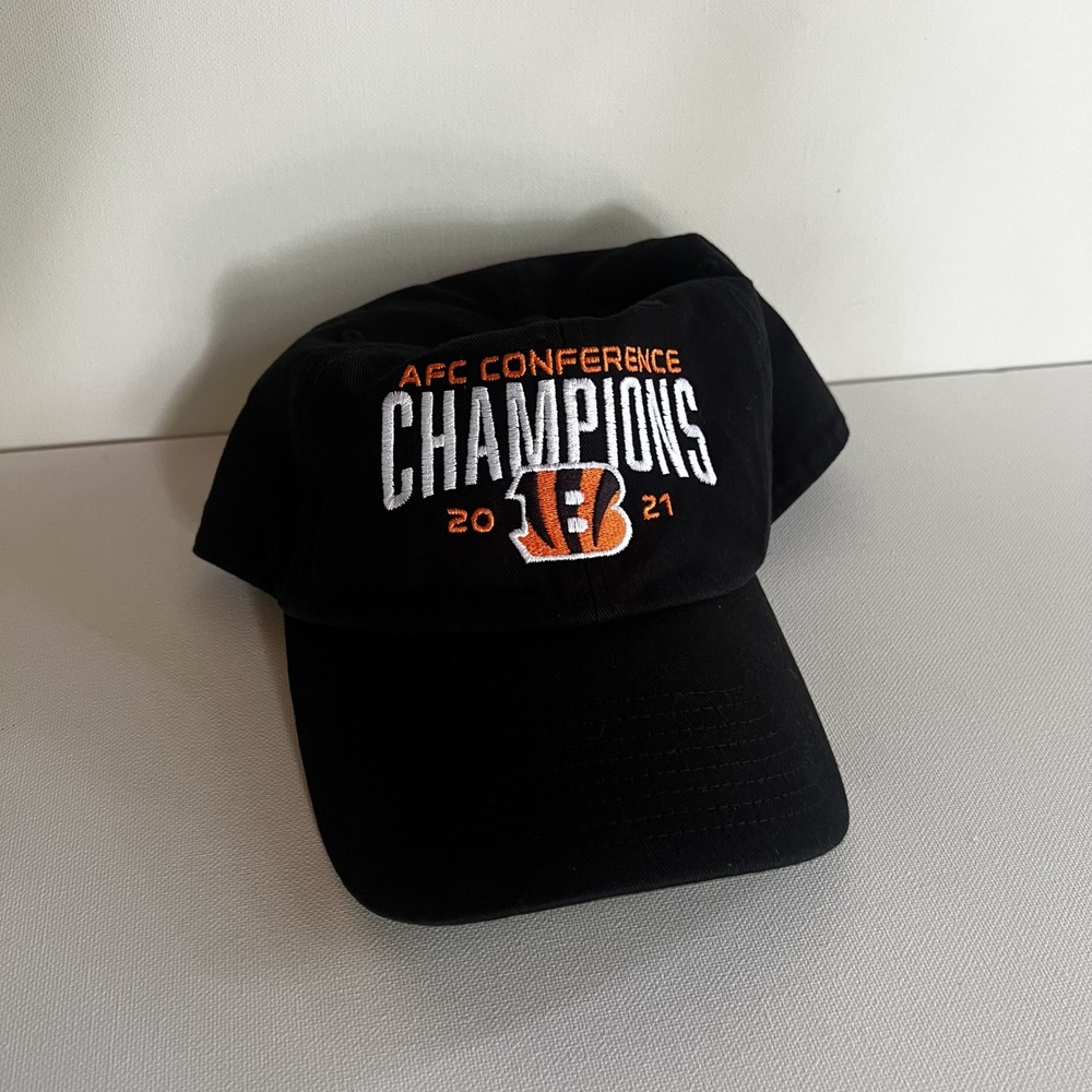 47 Brand Cincinnati Bengals AFC Conference Champions 2021 Hat Black Adjustable